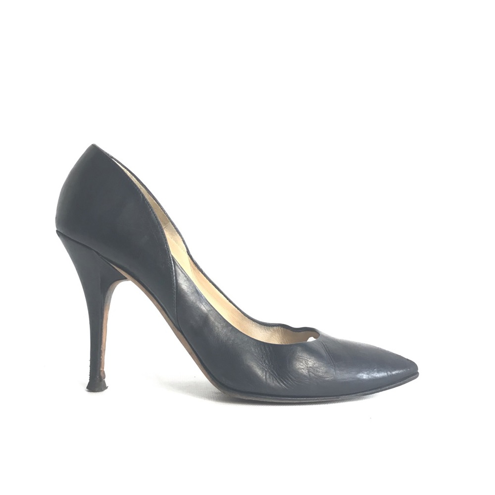 Jimmy Choo black leather heels size 8.5